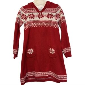 Place Red and White Knit Dress